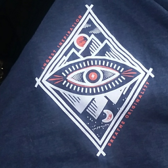 Navy blue next level apparel shirt size:L - Picture 3 of 4